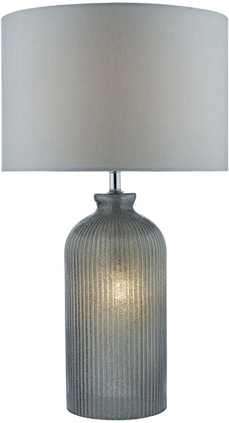 Dar lighting glamour modern asztali lámpa pamplona csiszolt króm szürke darpam4239