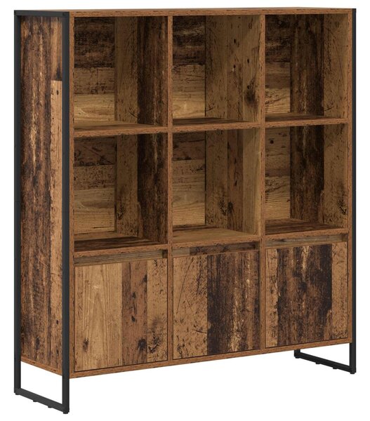 Könyvespolc 2 pcs Öreg fa 99,5 x 30 x 108 cm Faanyag