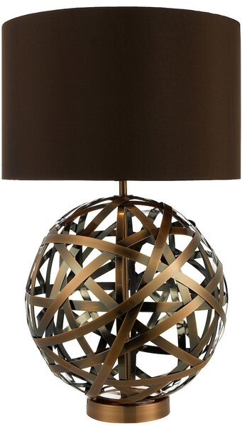 Dar lighting modern asztali lámpa voyage barna réz darvoy4264