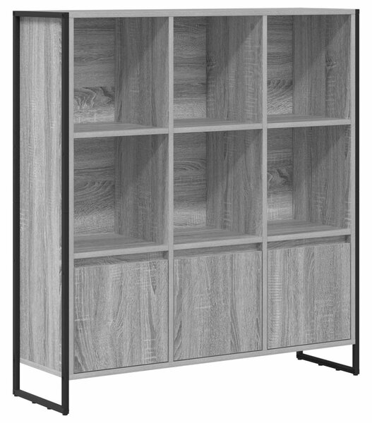 Könyvespolc 2 pcs Szürke Sonoma 99,5 x 30 x 108 cm Faanyag