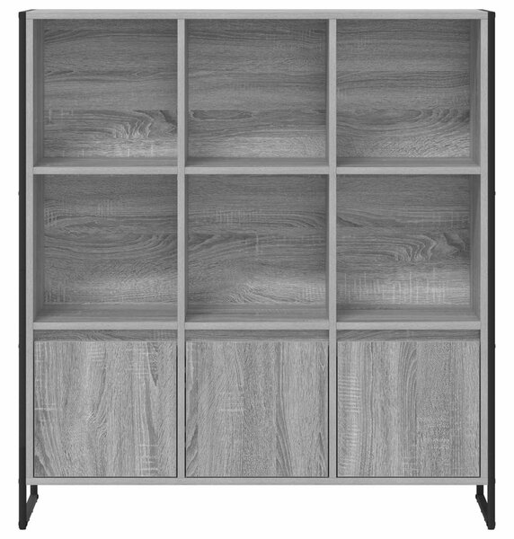 Könyvespolc 2 pcs Szürke Sonoma 99,5 x 30 x 108 cm Faanyag
