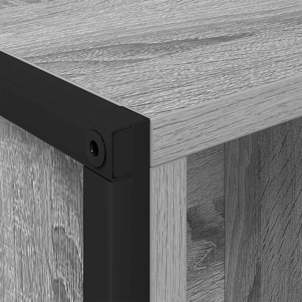 Könyvespolc 2 pcs Szürke Sonoma 99,5 x 30 x 108 cm Faanyag