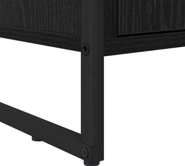 Könyvespolc 2 pcs Fekete tölgy 99,5 x 30 x 108 cm Faanyag