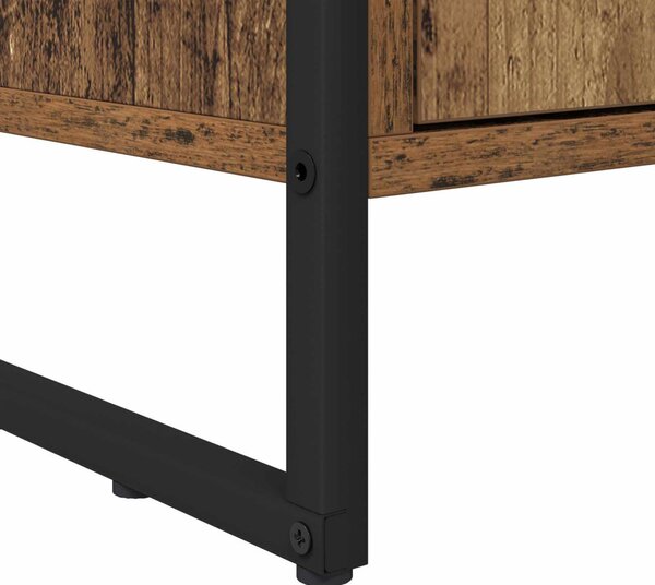 Könyvespolc 2 pcs Öreg fa 99,5 x 30 x 108 cm Faanyag