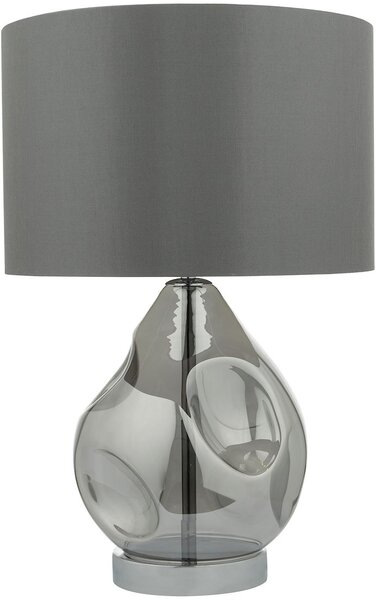 Dar lighting glamour modern asztali lámpa quinn füstös szürke darqui4210