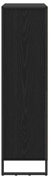 Könyvespolc 2 pcs Fekete tölgy 99,5 x 30 x 108 cm Faanyag