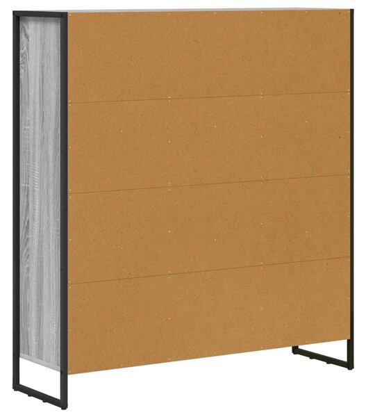 Könyvespolc 2 pcs Szürke Sonoma 99,5 x 30 x 108 cm Faanyag