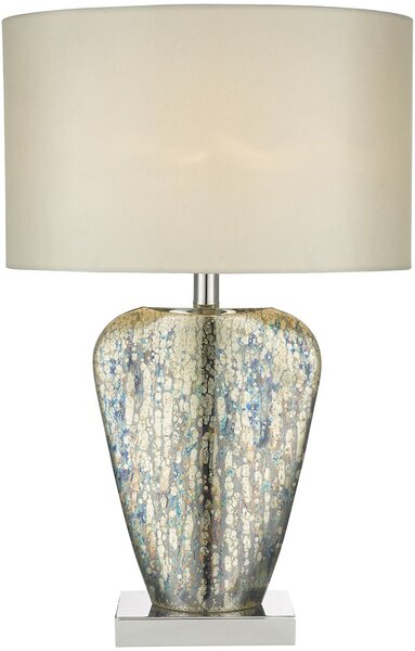 Dar lighting glamour modern asztali lámpa syracuse tejszínes csiszolt króm arany darsyr4235