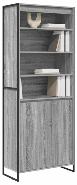 Magas szekrények 2 pcs Szürke Sonoma 79 x 36 x 200 cm Faanyag