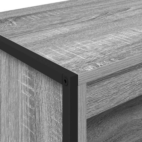 Magas szekrények 2 pcs Szürke Sonoma 79 x 36 x 200 cm Faanyag