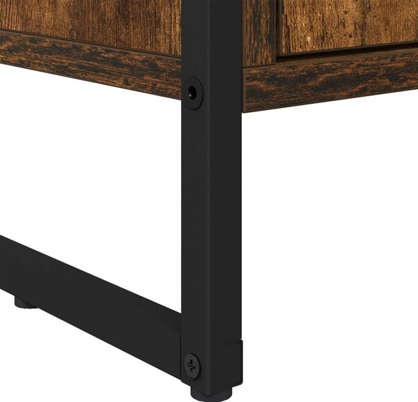 Magas szekrények 2 pcs Füstös tölgy 79 x 36 x 200 cm Faanyag