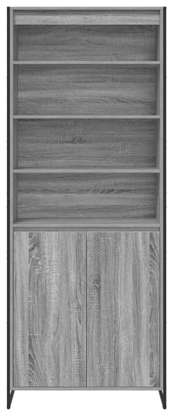 Magas szekrények 2 pcs Szürke Sonoma 79 x 36 x 200 cm Faanyag