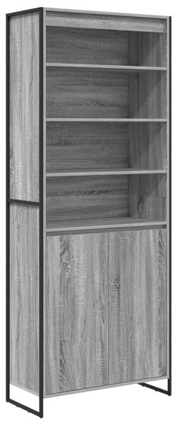 Magas szekrények 2 pcs Szürke Sonoma 79 x 36 x 200 cm Faanyag