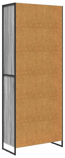 Magas szekrények 2 pcs Szürke Sonoma 79 x 36 x 200 cm Faanyag