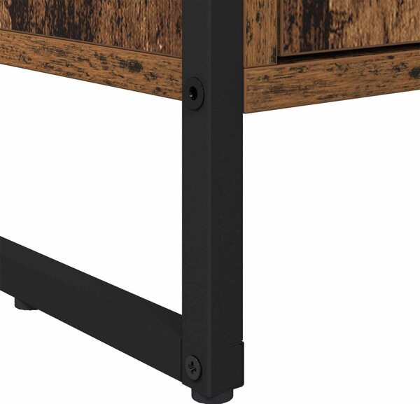 Magas szekrények 2 pcs Öreg fa 79 x 36 x 200 cm Faanyag