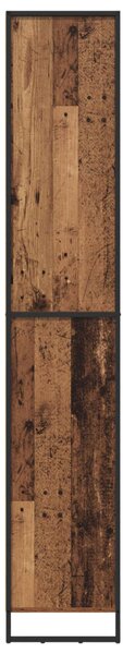 Magas szekrények 2 pcs Öreg fa 79 x 36 x 200 cm Faanyag