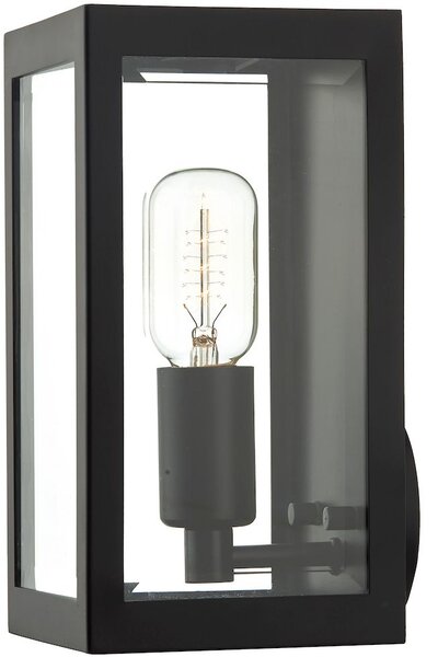 Dar lighting modern kültéri fali lámpa era fekete átlátszó darera0722 IP44