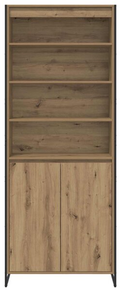 Magas szekrények 2 pcs Művészi tölgy 79 x 36 x 200 cm Faanyag