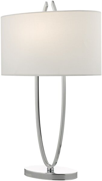 Dar lighting modern asztali lámpa utara elefántcsont ivory csiszolt króm daruta4250