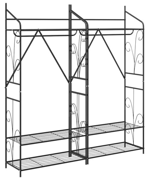 Nyitott Szekrény Egyszínű 2 pcs 78 x 36 x 158 cm