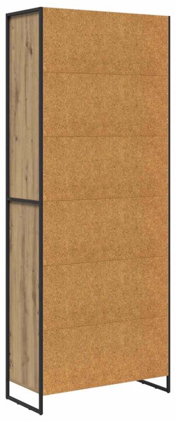 Magas szekrények 2 pcs Művészi tölgy 79 x 36 x 200 cm Faanyag