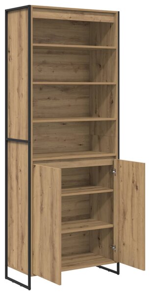 Magas szekrények 2 pcs Művészi tölgy 79 x 36 x 200 cm Faanyag