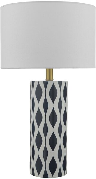 Dar lighting modern asztali lámpa weylin fehér kék darwey4223