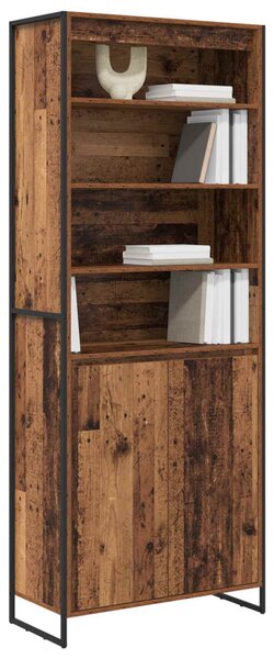 Magas szekrények 2 pcs Öreg fa 79 x 36 x 200 cm Faanyag