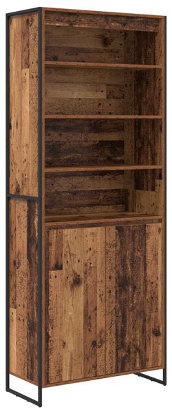 Magas szekrények 2 pcs Öreg fa 79 x 36 x 200 cm Faanyag