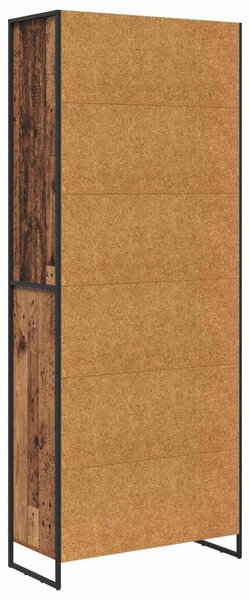 Magas szekrények 2 pcs Öreg fa 79 x 36 x 200 cm Faanyag