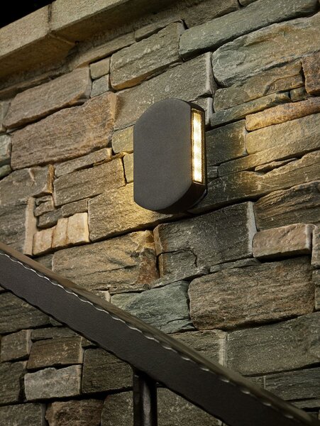 Dar lighting modern kültéri fali lámpa vulcan szürke darvul2137 IP44
