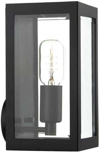 Dar lighting modern kültéri fali lámpa era fekete átlátszó darera0722 IP44
