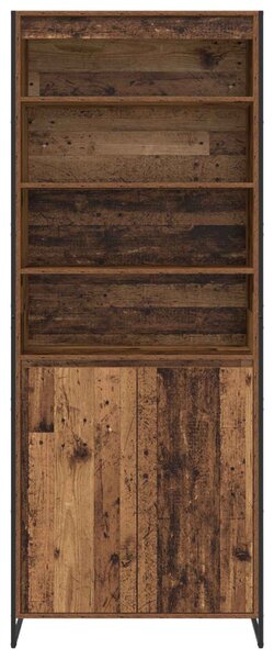 Magas szekrények 2 pcs Öreg fa 79 x 36 x 200 cm Faanyag
