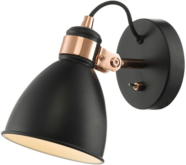 Dar lighting modern fali lámpa frederick fekete réz darfre0722