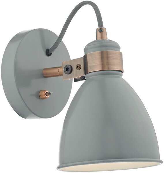 Dar lighting modern fali lámpa frederick réz szürke darfre0739