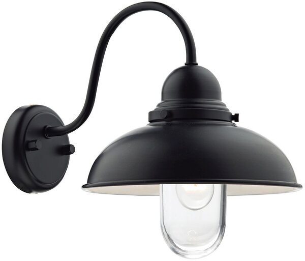 Dar lighting klasszikus kültéri fali lámpa dynamo fekete átlátszó dardyn0722 IP44