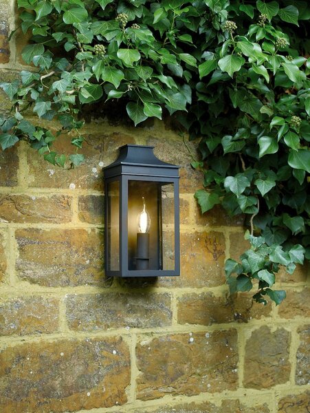 Dar lighting modern kültéri fali lámpa vapour fekete átlátszó darvap5222 IP44
