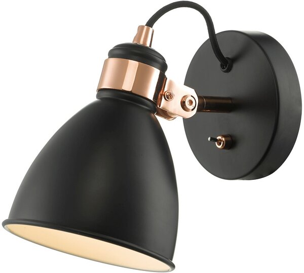 Dar lighting modern fali lámpa frederick fekete réz darfre0722
