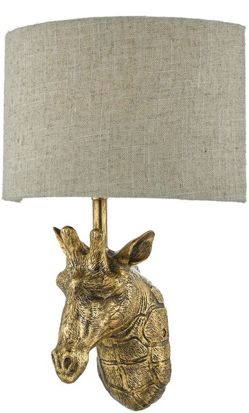 Dar lighting modern boho fali lámpa sophie természetes vászon arany darsop0735