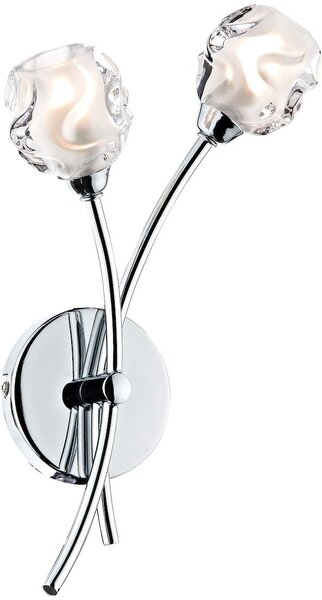 Dar lighting glamour modern fali lámpa seattle csiszolt króm darsea0950