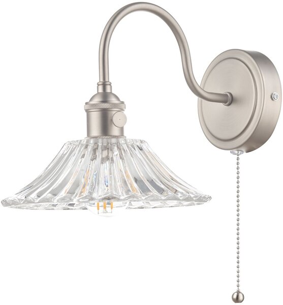 Dar lighting glamour klasszikus fali lámpa hadano ősi króm átlátszó darhad0761-04