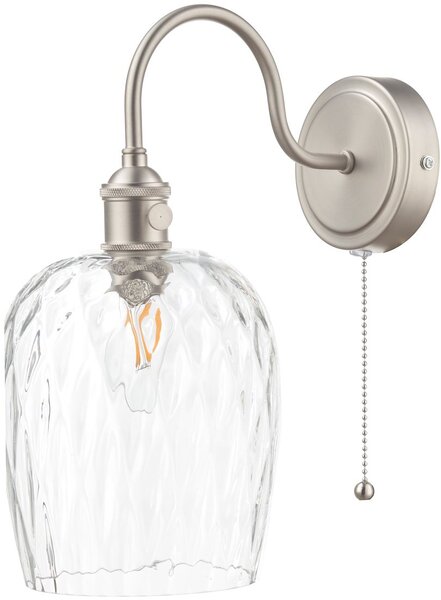 Dar lighting glamour klasszikus fali lámpa hadano ősi króm átlátszó darhad0761-03
