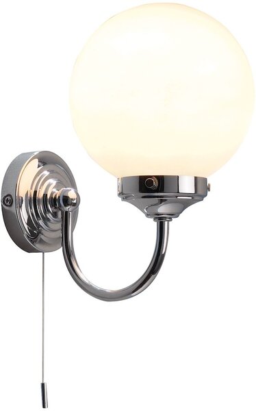 Dar lighting modern fürdőszobai lámpa barclay opál csiszolt króm darbar0750 IP44