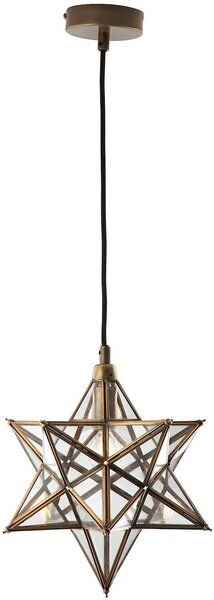 Dar lighting modern függeszték ilario sárgaréz átlátszó darila0175