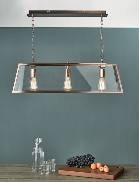 Dar lighting klasszikus modern vintage függeszték academy átlátszó daraca0364