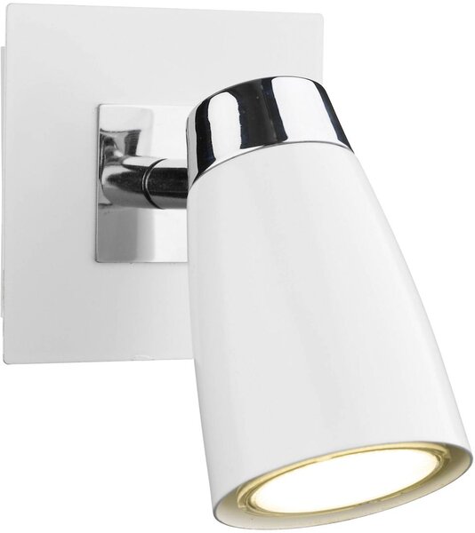 Dar lighting modern spot lámpa loft fehér csiszolt króm darlof072