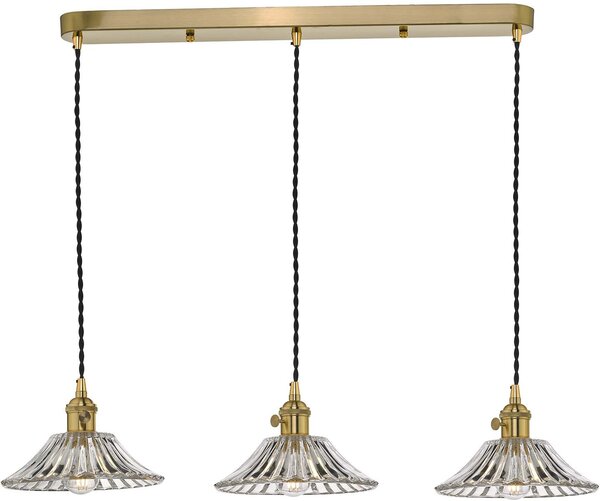 Dar lighting modern függeszték hadano sárgaréz átlátszó darhad3640-04