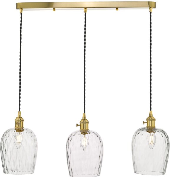 Dar lighting modern függeszték hadano sárgaréz átlátszó darhad3640-03