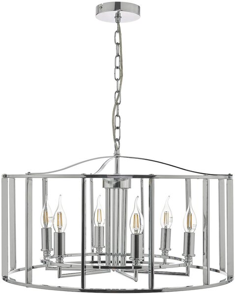 Dar lighting klasszikus vintage függeszték myka csiszolt króm darmyk0650