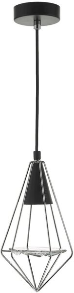 Dar lighting modern függeszték gianni fekete csiszolt króm dargia0150